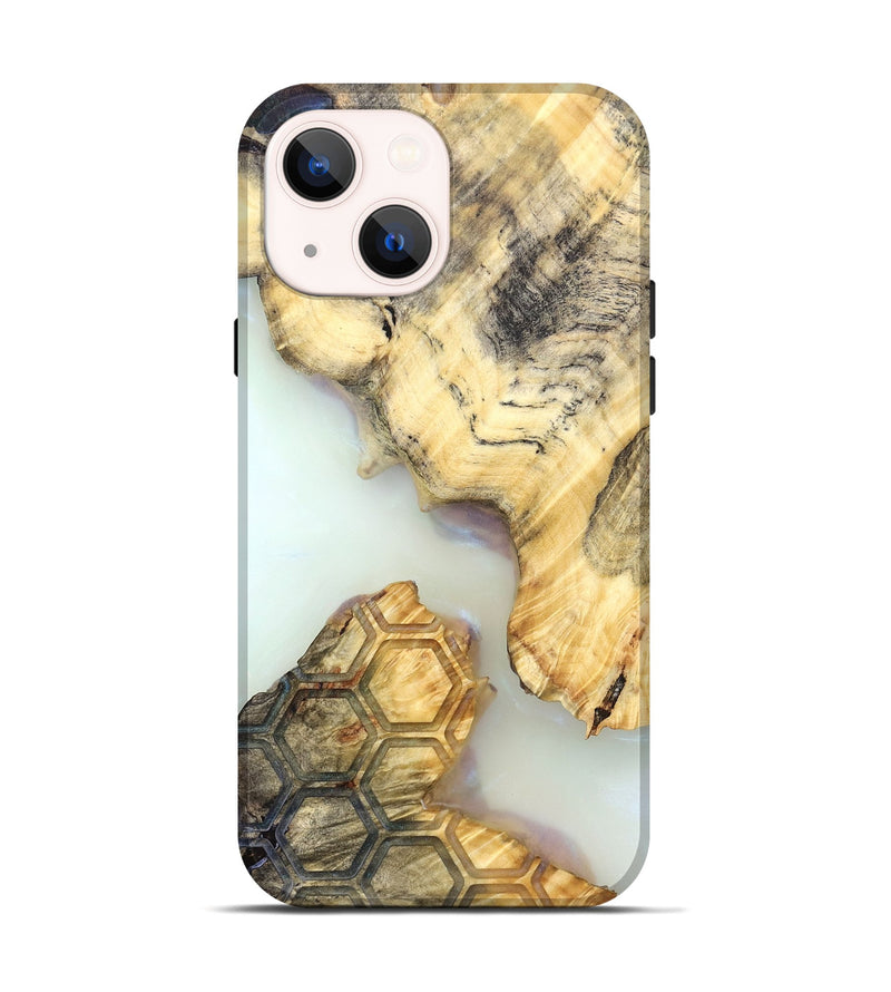 iPhone 14 Wood Live Edge Phone Case - Elina (Clear, 821888)