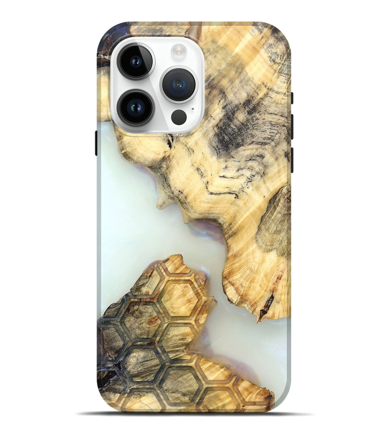 iPhone 15 Pro Max Wood Live Edge Phone Case - Elina (Clear, 821888)