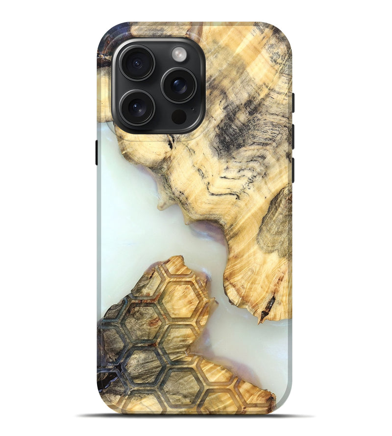iPhone 16 Pro Max Wood Live Edge Phone Case - Elina (Clear, 821888)