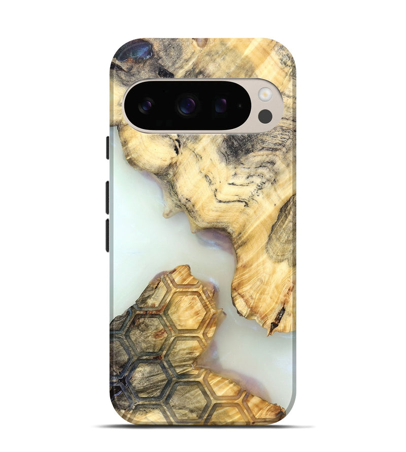 Pixel 10 Pro Wood Live Edge Phone Case - Elina (Clear, 821888)