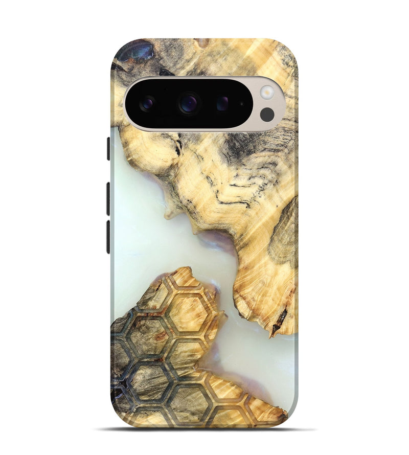 Pixel 9 Wood Live Edge Phone Case - Elina (Clear, 821888)