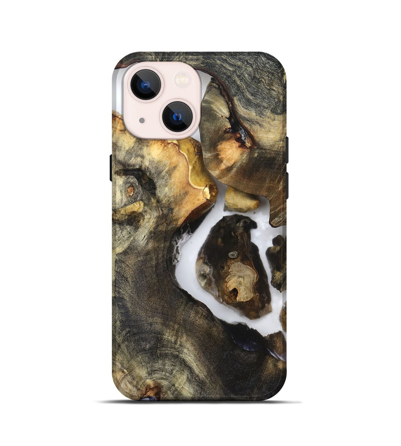 iPhone 13 mini Wood Live Edge Phone Case - Laureen (Clear, 821890)