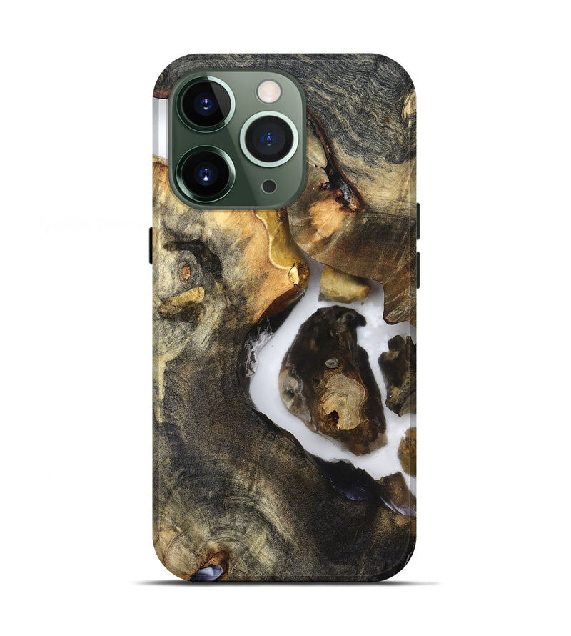 iPhone 13 Pro Wood Live Edge Phone Case - Laureen (Clear, 821890)