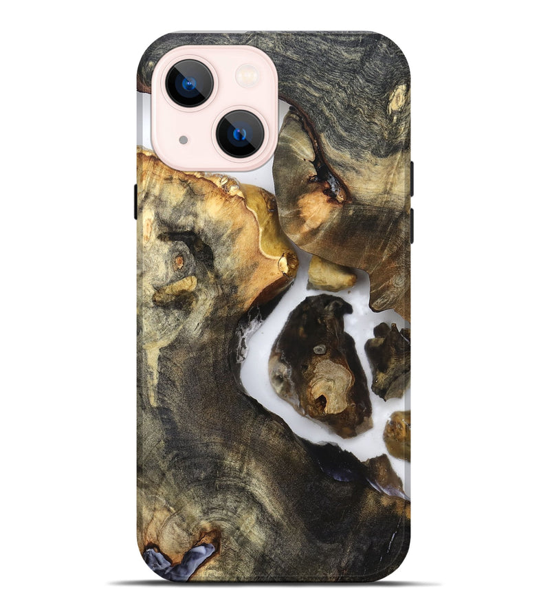 iPhone 14 Plus Wood Live Edge Phone Case - Laureen (Clear, 821890)