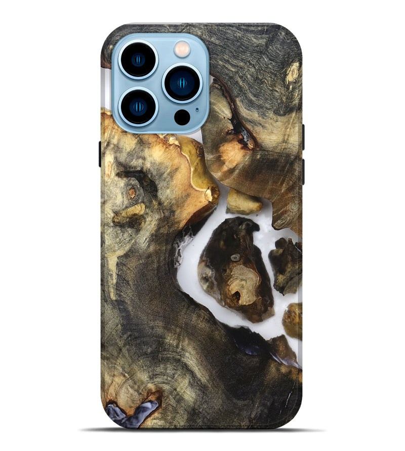 iPhone 14 Pro Max Wood Live Edge Phone Case - Laureen (Clear, 821890)