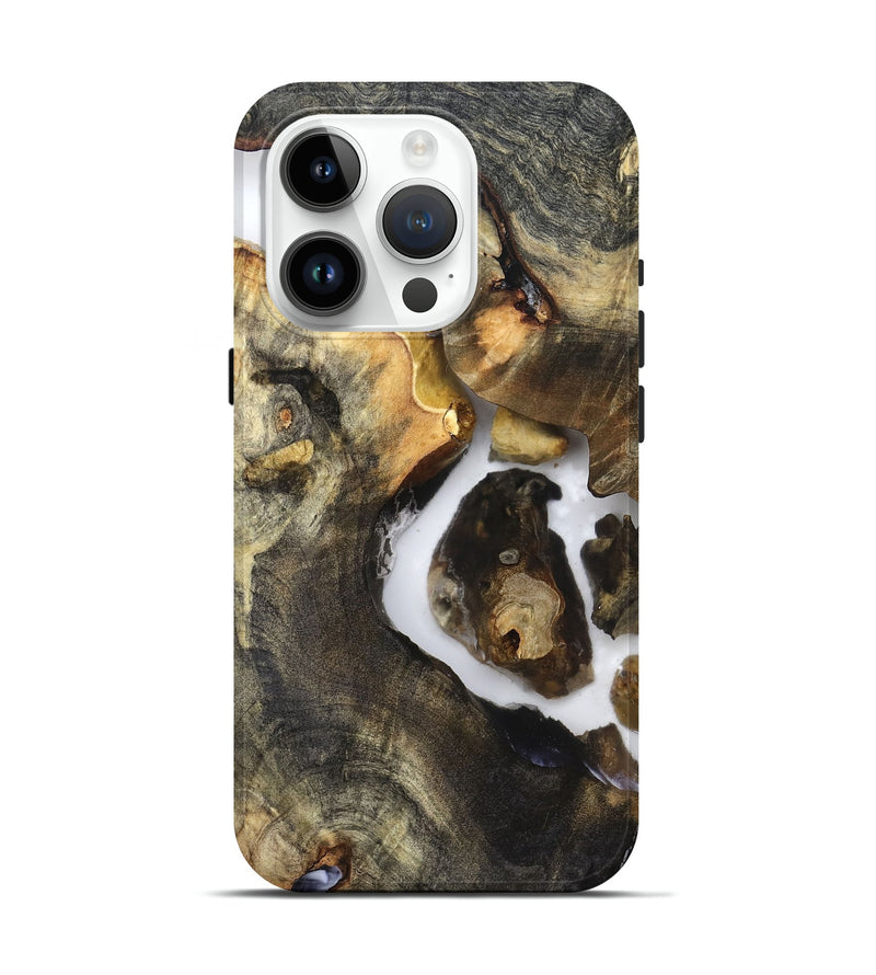 iPhone 15 Pro Wood Live Edge Phone Case - Laureen (Clear, 821890)