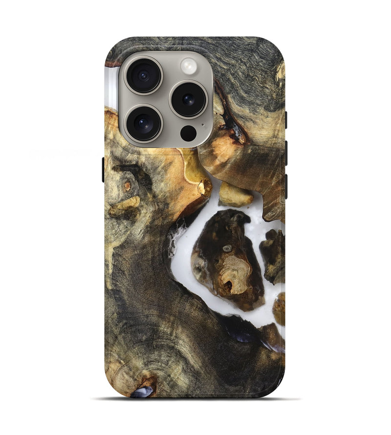 iPhone 16 Pro Wood Live Edge Phone Case - Laureen (Clear, 821890)