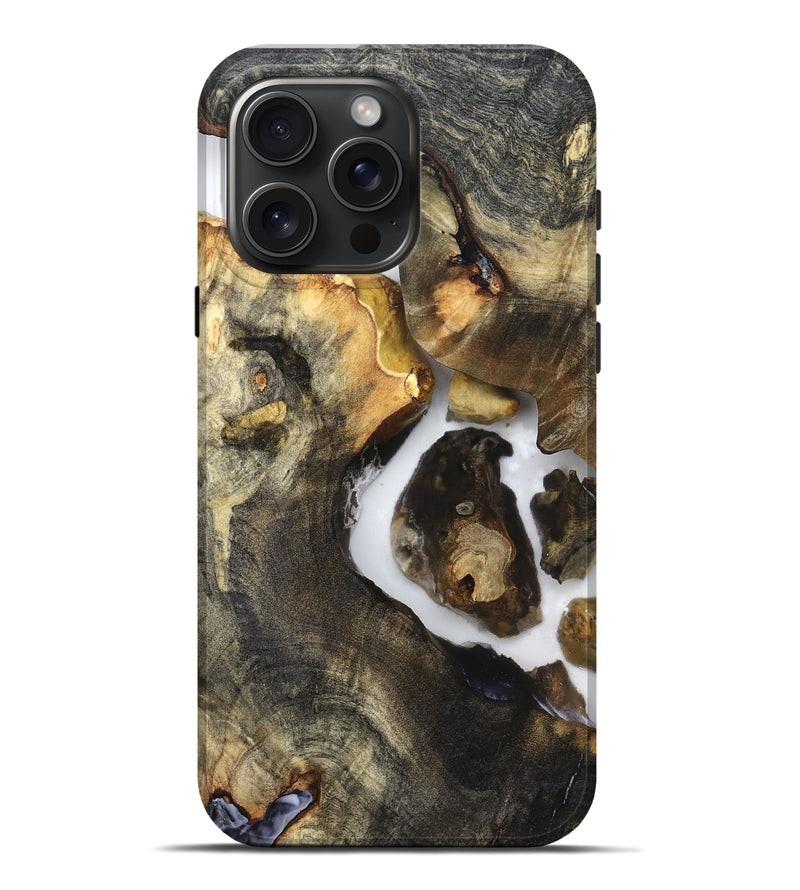 iPhone 16 Pro Max Wood Live Edge Phone Case - Laureen (Clear, 821890)