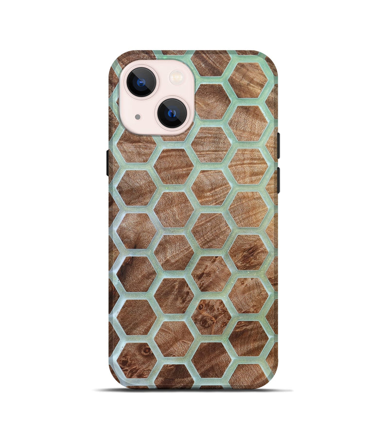 iPhone 13 mini Wood Live Edge Phone Case - Alesha (Pattern, 821891)