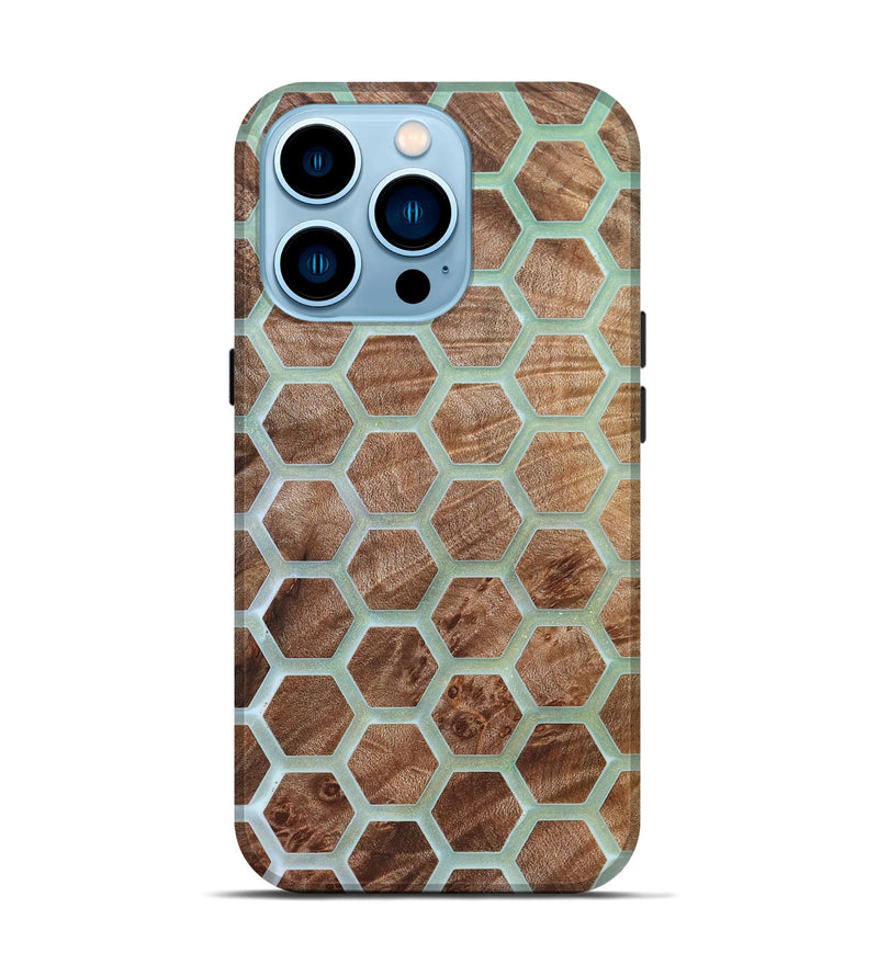 iPhone 14 Pro Wood Live Edge Phone Case - Alesha (Pattern, 821891)