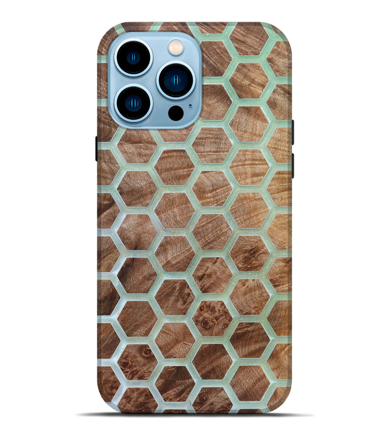 iPhone 14 Pro Max Wood Live Edge Phone Case - Alesha (Pattern, 821891)