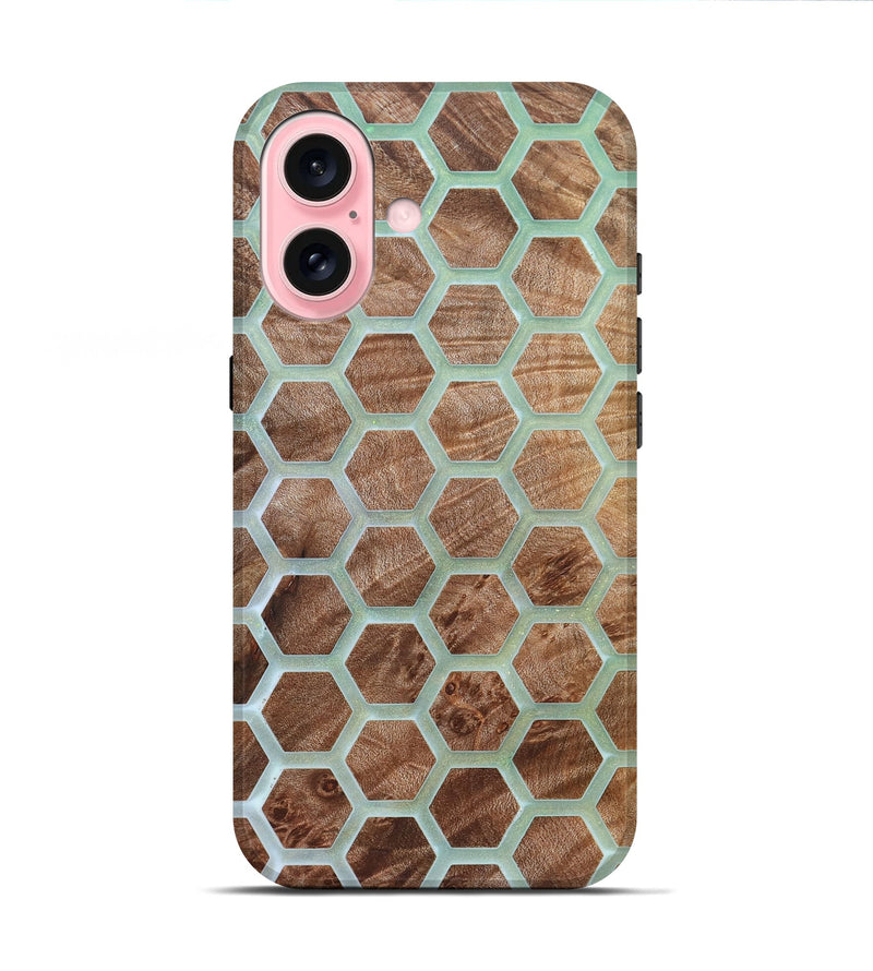 iPhone 16 Wood Live Edge Phone Case - Alesha (Pattern, 821891)
