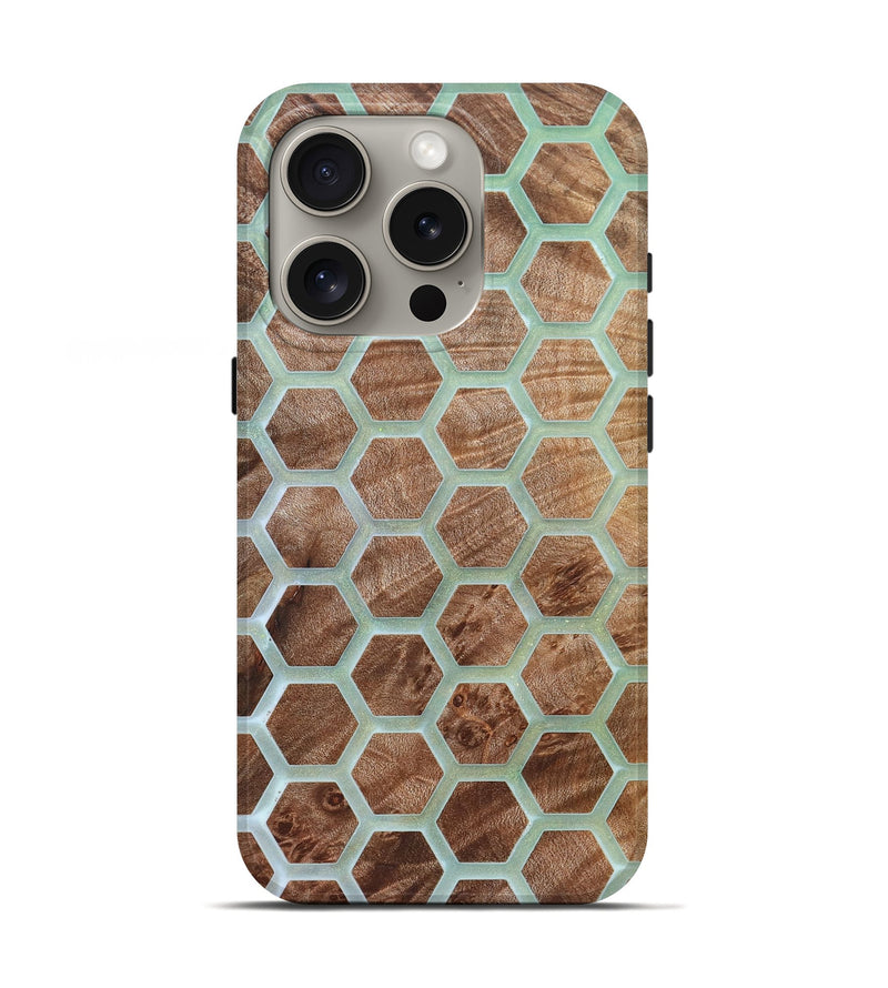 iPhone 16 Pro Wood Live Edge Phone Case - Alesha (Pattern, 821891)