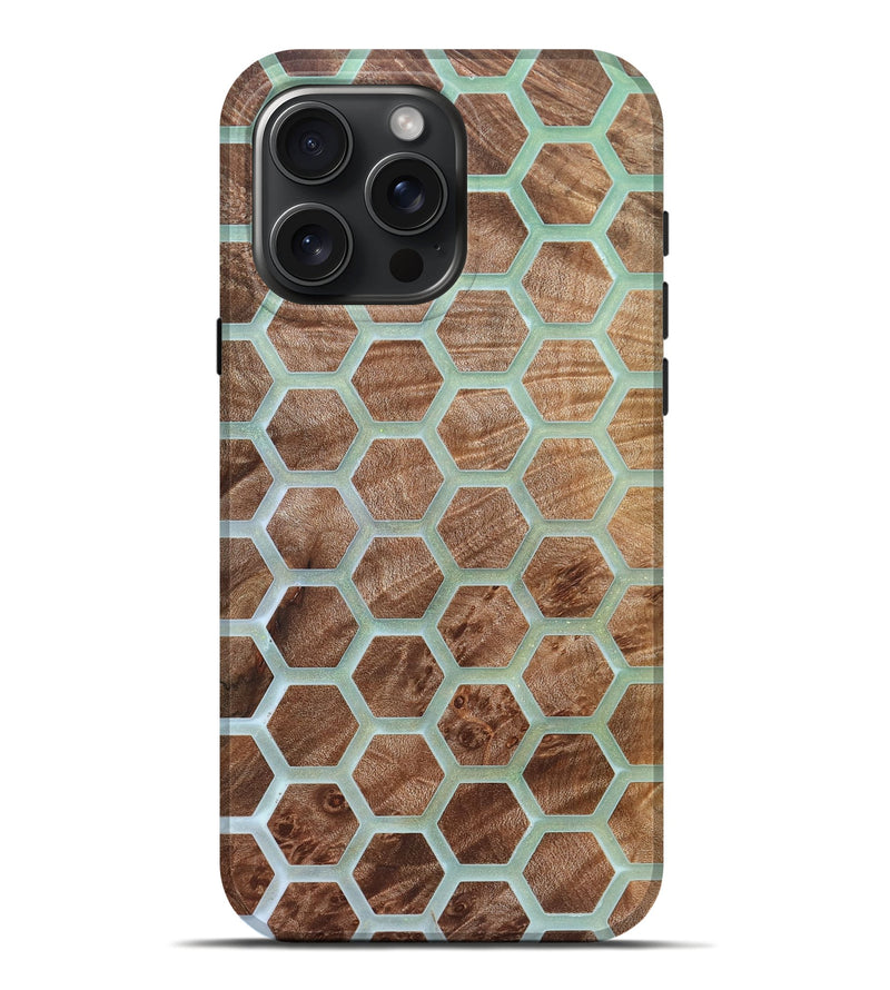 iPhone 16 Pro Max Wood Live Edge Phone Case - Alesha (Pattern, 821891)
