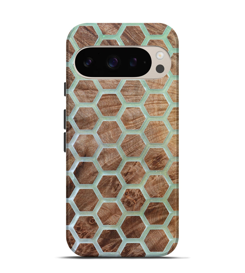 Pixel 9 Pro Wood Live Edge Phone Case - Alesha (Pattern, 821891)