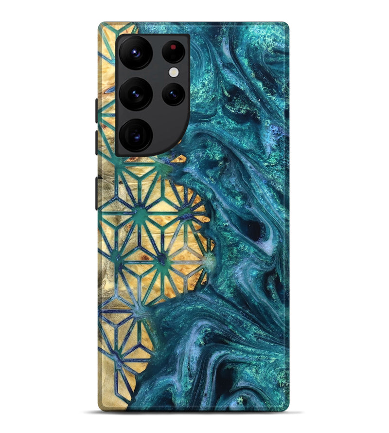 Galaxy S22 Ultra Wood Live Edge Phone Case - Tera (Pattern, 821892)