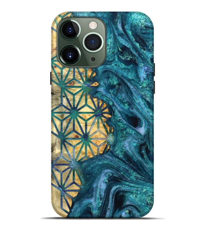 iPhone 13 Pro Max Wood Live Edge Phone Case - Tera (Pattern, 821892)