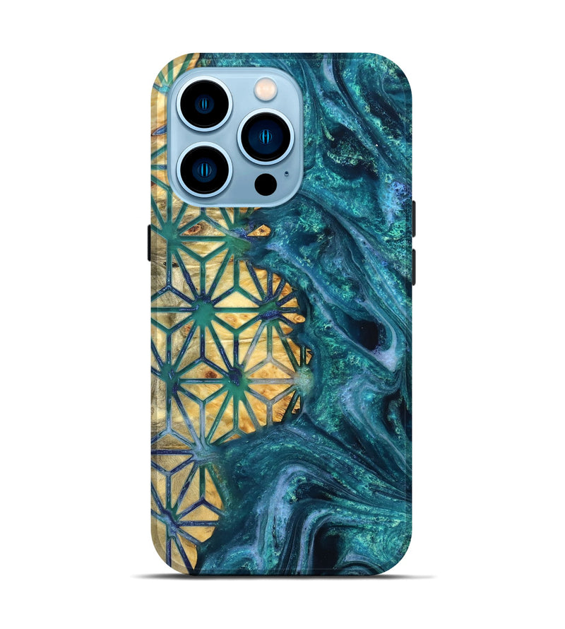 iPhone 14 Pro Wood Live Edge Phone Case - Tera (Pattern, 821892)