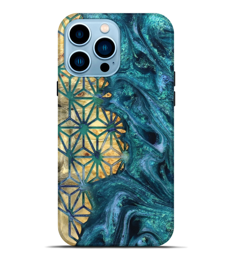 iPhone 14 Pro Max Wood Live Edge Phone Case - Tera (Pattern, 821892)