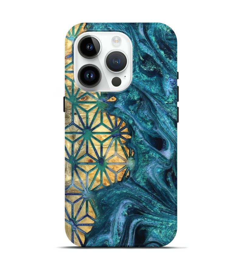 iPhone 15 Pro Wood Live Edge Phone Case - Tera (Pattern, 821892)
