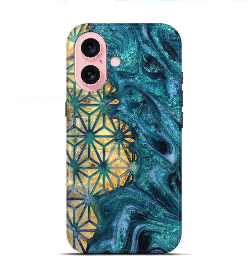 iPhone 16 Wood Live Edge Phone Case - Tera (Pattern, 821892)