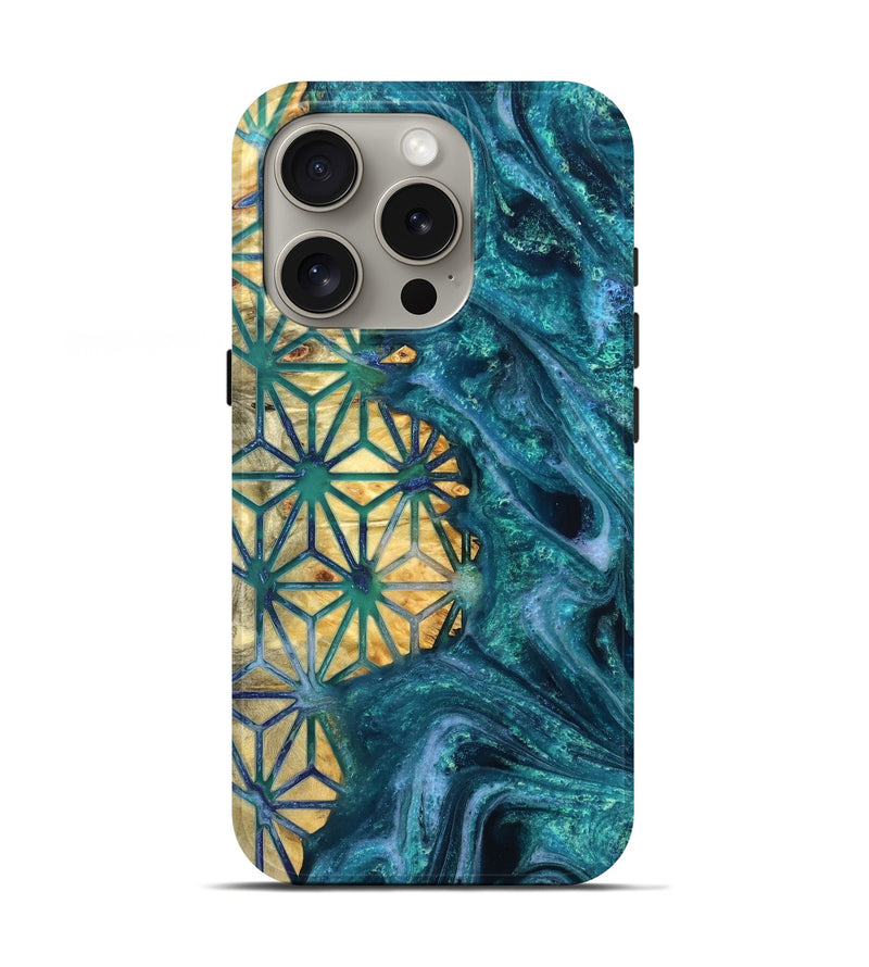 iPhone 16 Pro Wood Live Edge Phone Case - Tera (Pattern, 821892)