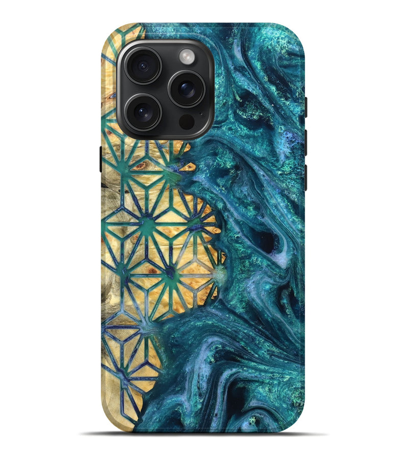 iPhone 16 Pro Max Wood Live Edge Phone Case - Tera (Pattern, 821892)
