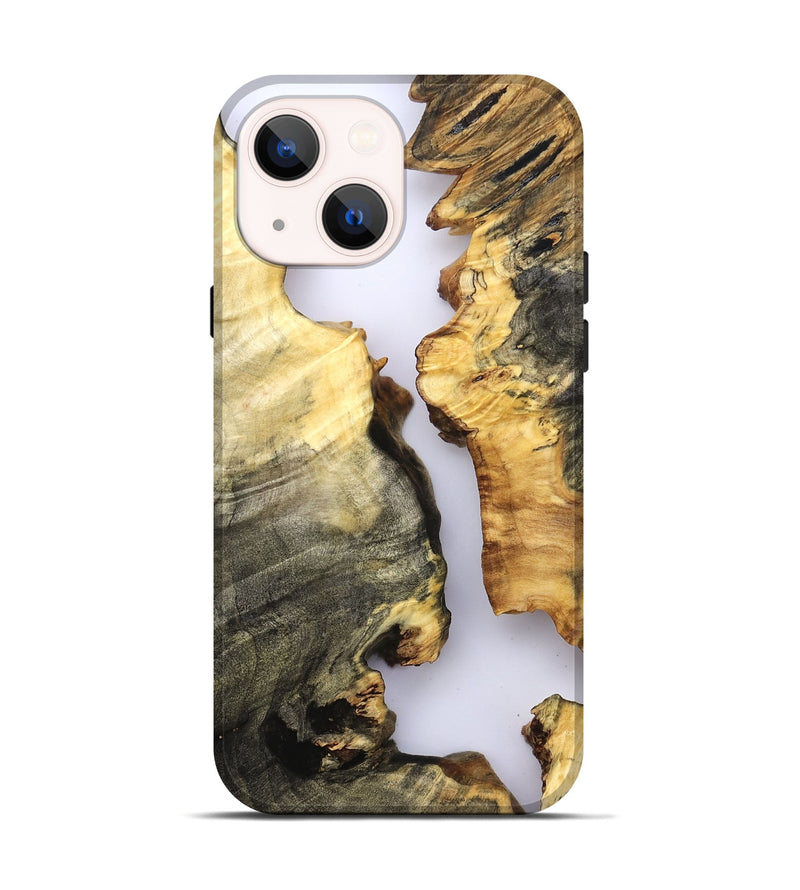 iPhone 14 Wood Live Edge Phone Case - Marcelo (Clear, 821893)