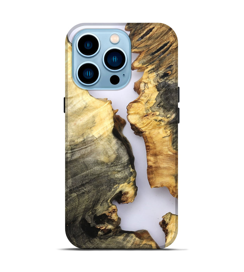 iPhone 14 Pro Wood Live Edge Phone Case - Marcelo (Clear, 821893)