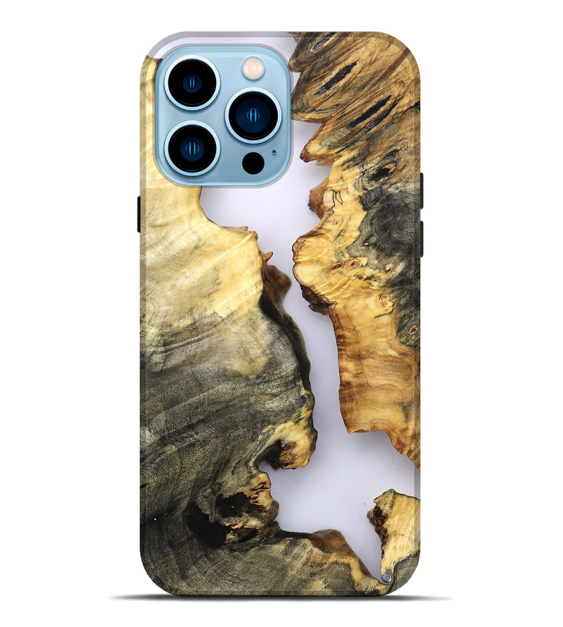iPhone 14 Pro Max Wood Live Edge Phone Case - Marcelo (Clear, 821893)