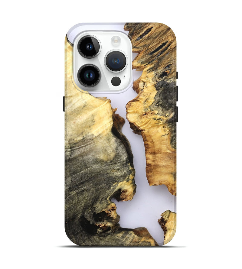 iPhone 15 Pro Wood Live Edge Phone Case - Marcelo (Clear, 821893)
