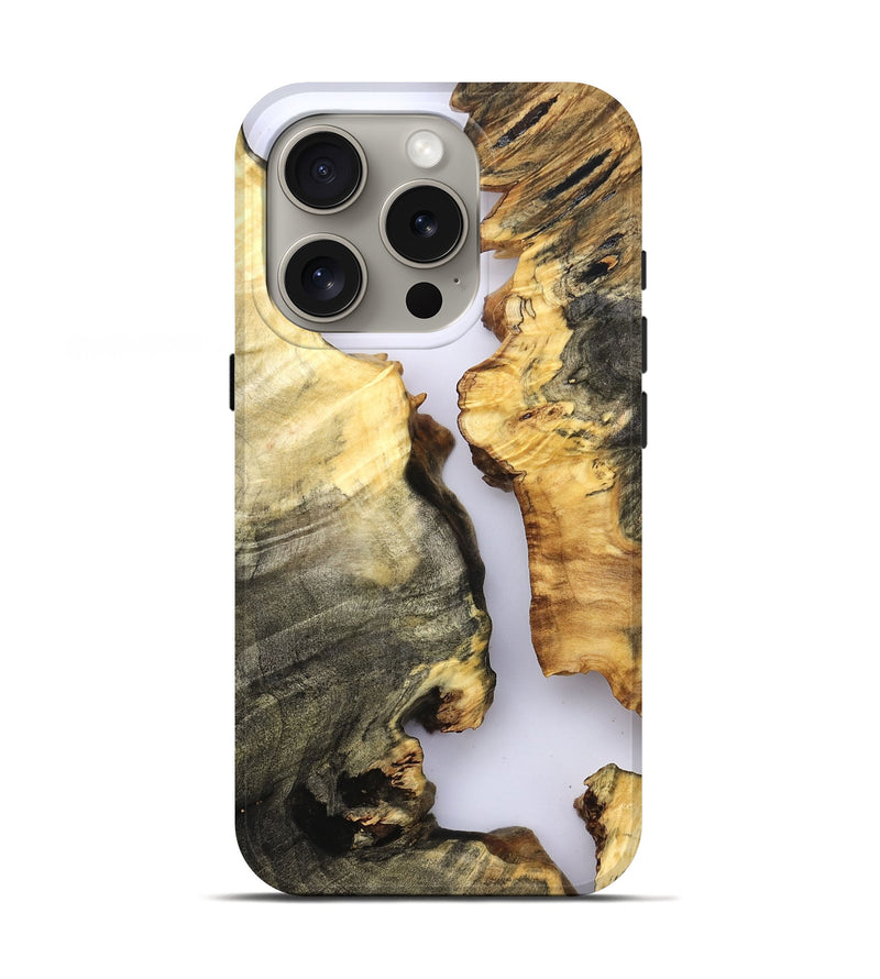 iPhone 16 Pro Wood Live Edge Phone Case - Marcelo (Clear, 821893)