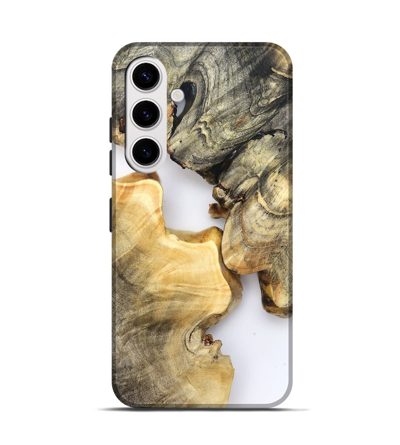 Galaxy S25 Wood Live Edge Phone Case - Aidyn (Clear, 821894)