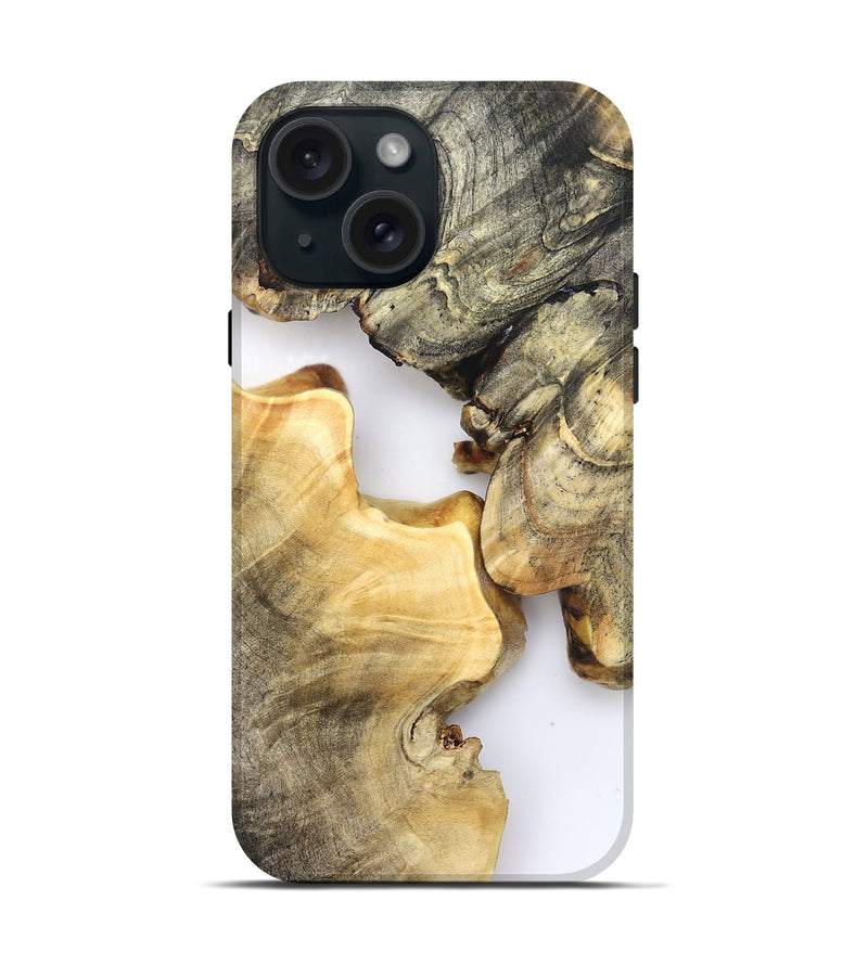 iPhone 15 Wood Live Edge Phone Case - Aidyn (Clear, 821894)