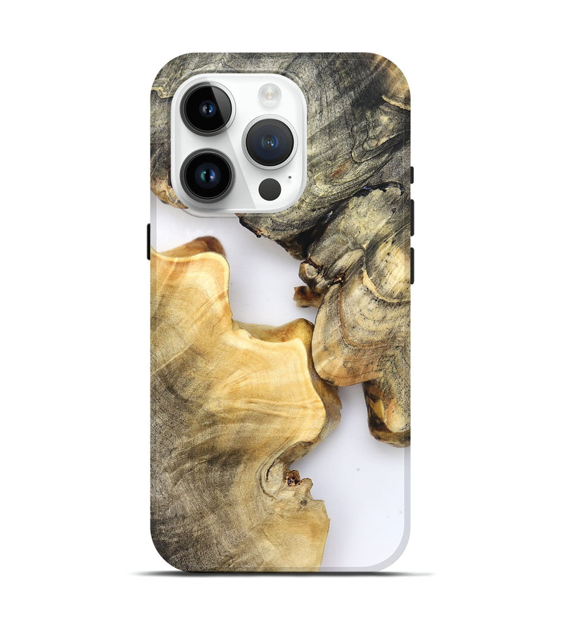 iPhone 15 Pro Wood Live Edge Phone Case - Aidyn (Clear, 821894)