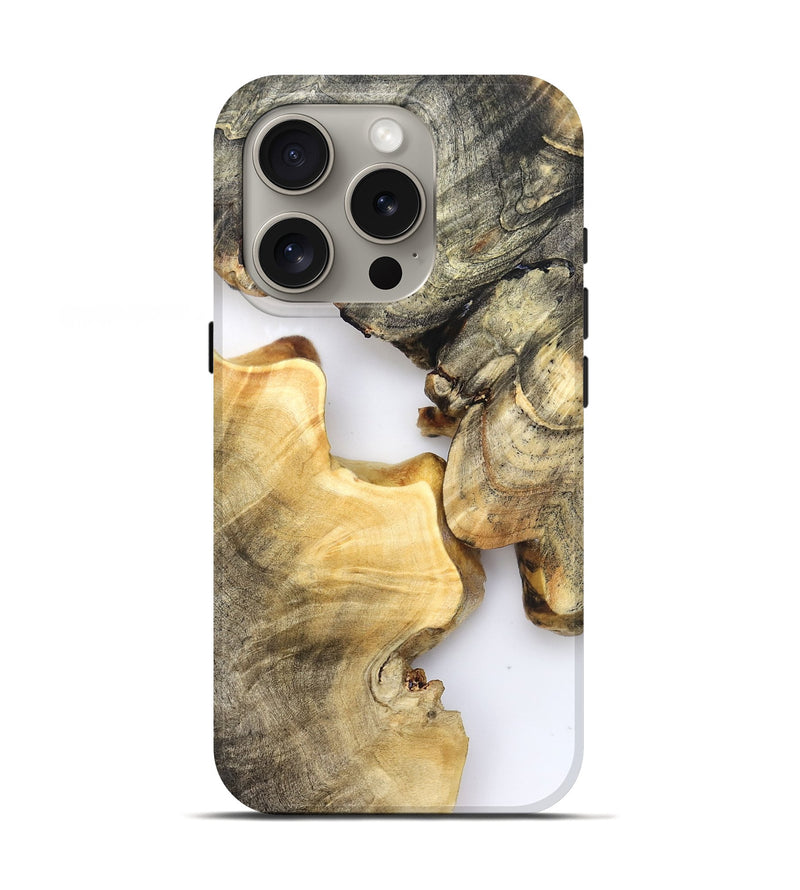 iPhone 16 Pro Wood Live Edge Phone Case - Aidyn (Clear, 821894)