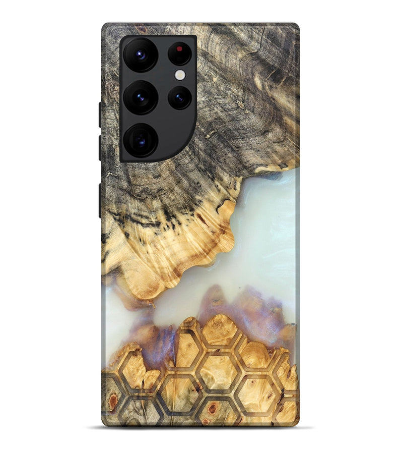Galaxy S22 Ultra Wood Live Edge Phone Case - Janiah (Clear, 821895)