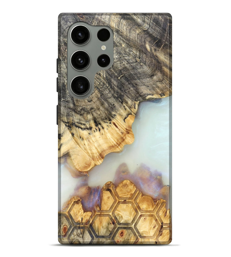 Galaxy S24 Ultra Wood Live Edge Phone Case - Janiah (Clear, 821895)