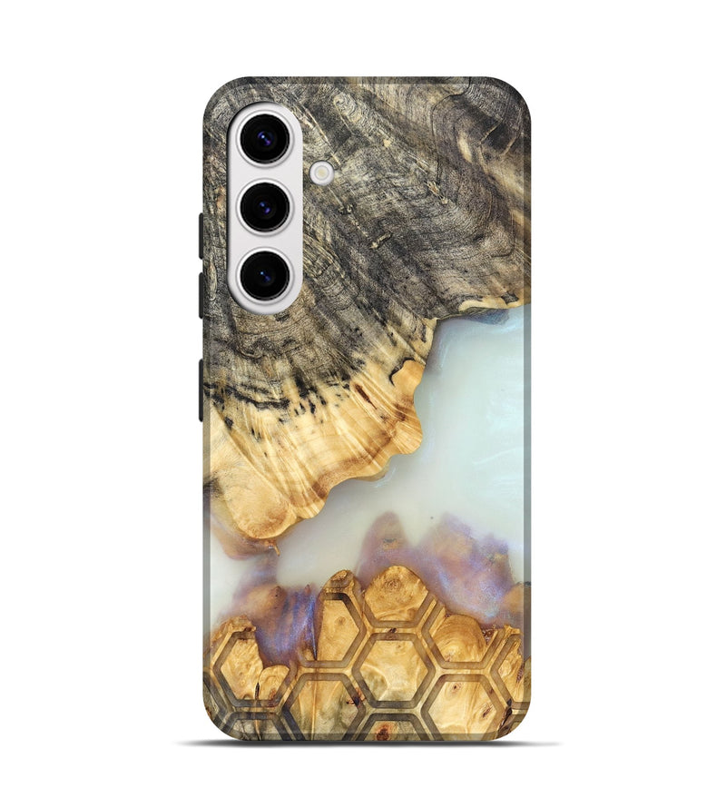 Galaxy S25 Wood Live Edge Phone Case - Janiah (Clear, 821895)