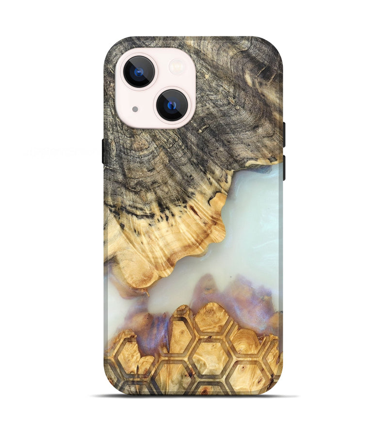 iPhone 13 Wood Live Edge Phone Case - Janiah (Clear, 821895)