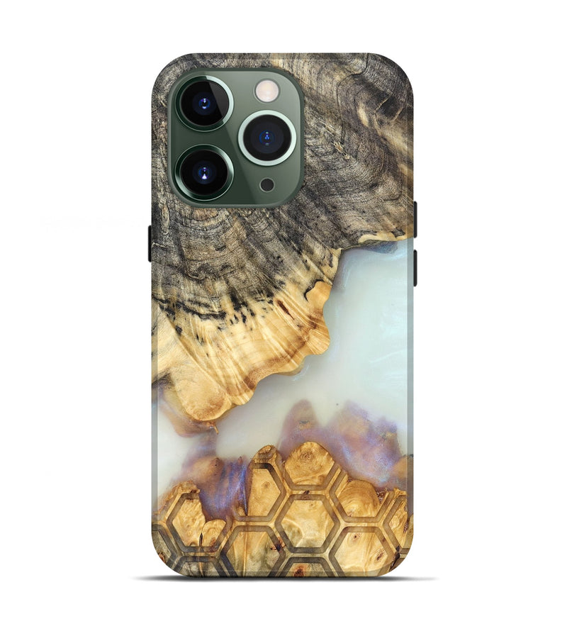 iPhone 13 Pro Wood Live Edge Phone Case - Janiah (Clear, 821895)
