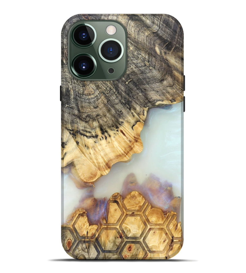 iPhone 13 Pro Max Wood Live Edge Phone Case - Janiah (Clear, 821895)