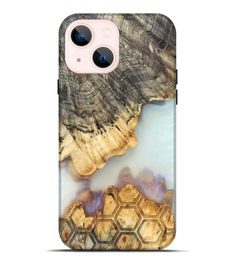 iPhone 14 Plus Wood Live Edge Phone Case - Janiah (Clear, 821895)