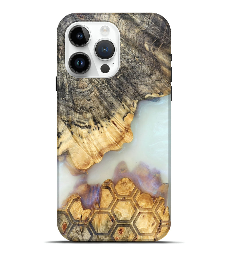 iPhone 15 Pro Max Wood Live Edge Phone Case - Janiah (Clear, 821895)