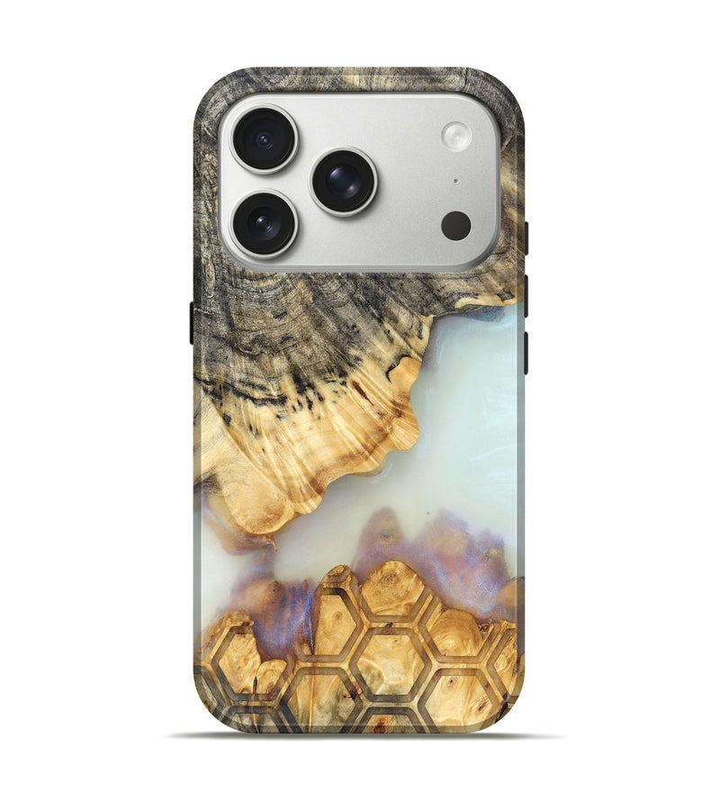 iPhone 17 Pro Wood Live Edge Phone Case - Janiah (Clear, 821895)