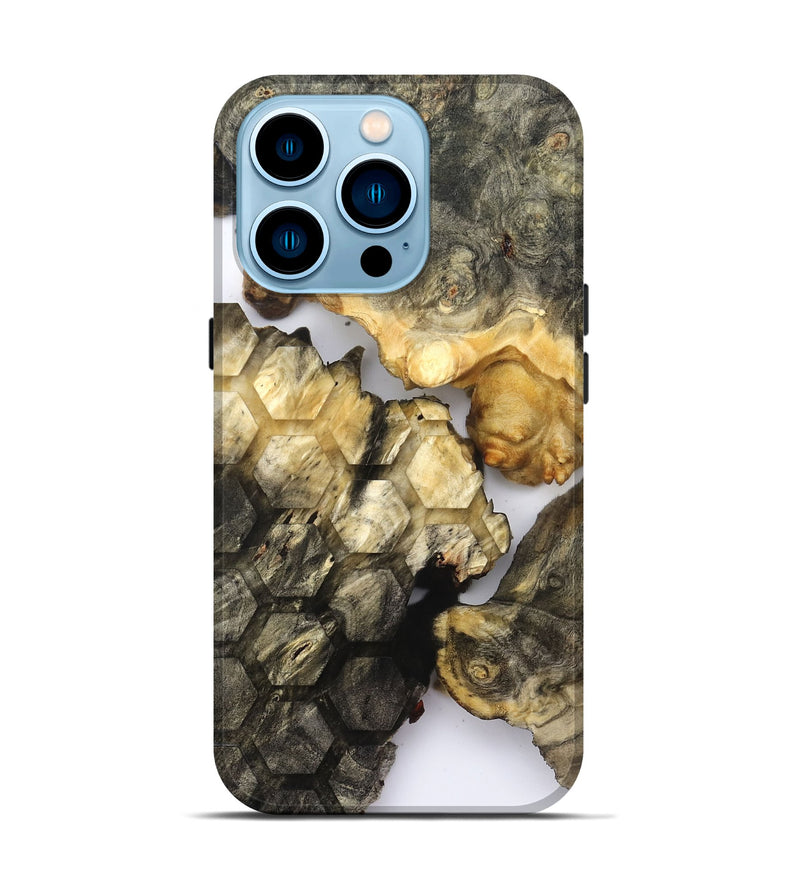 iPhone 14 Pro Wood Live Edge Phone Case - Tillie (Clear, 821896)