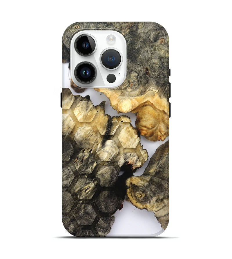 iPhone 15 Pro Wood Live Edge Phone Case - Tillie (Clear, 821896)