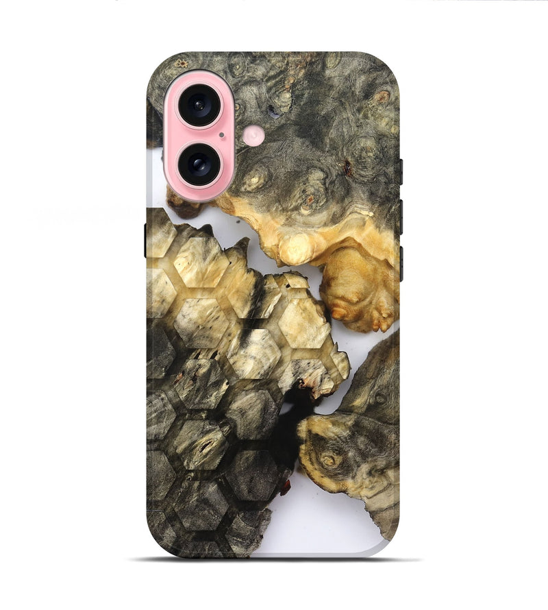iPhone 16 Wood Live Edge Phone Case - Tillie (Clear, 821896)