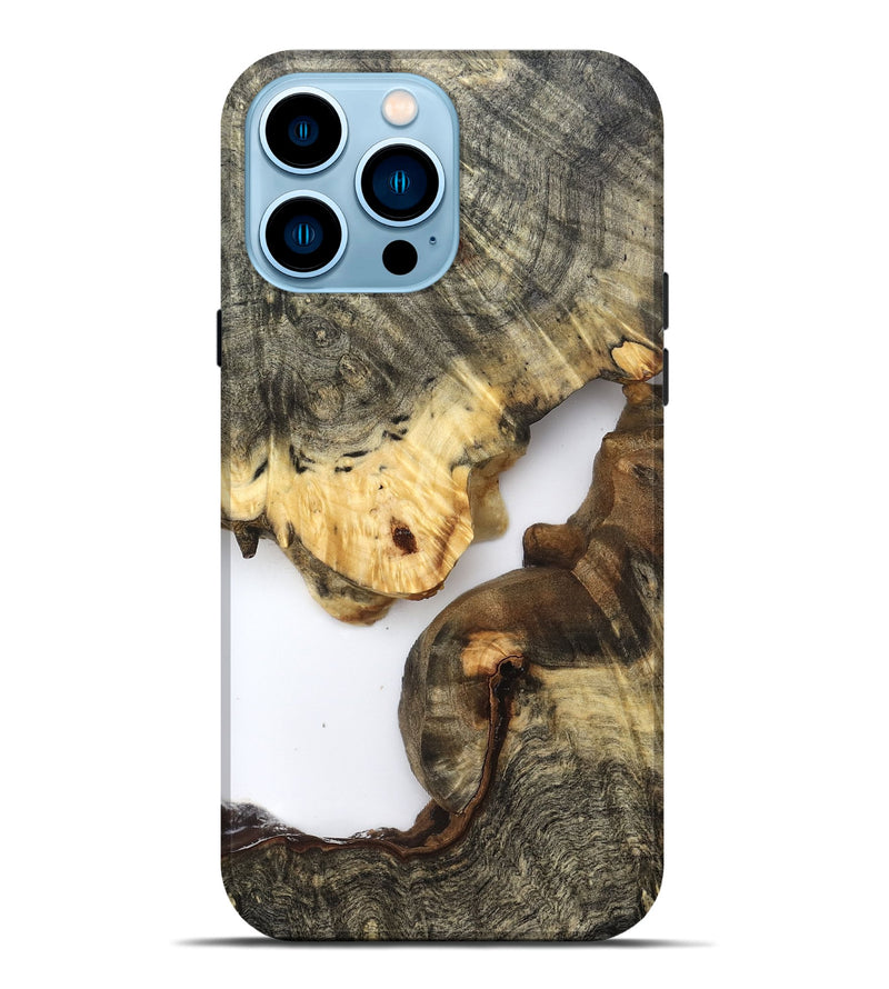 iPhone 14 Pro Max Wood Live Edge Phone Case - Kelis (Clear, 821897)