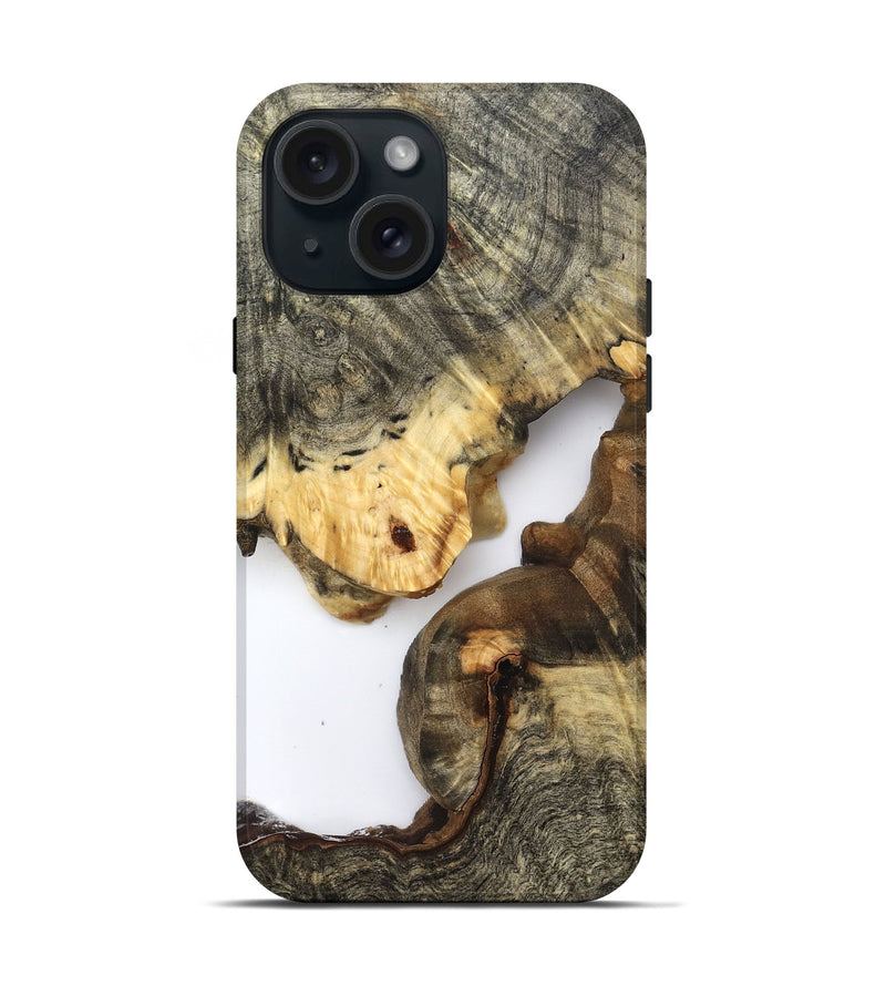 iPhone 15 Wood Live Edge Phone Case - Kelis (Clear, 821897)